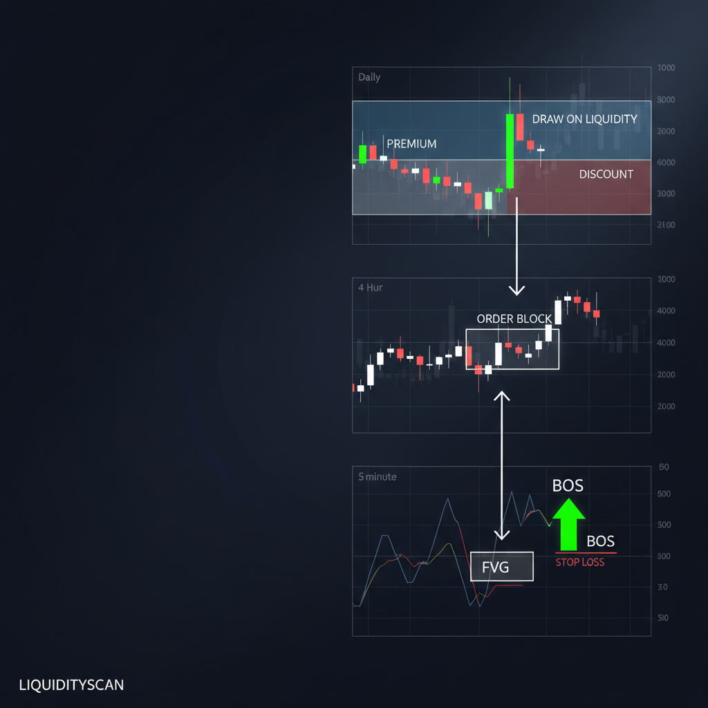 Best ICT Timeframes: HTF Bias to LTF Entry Guide