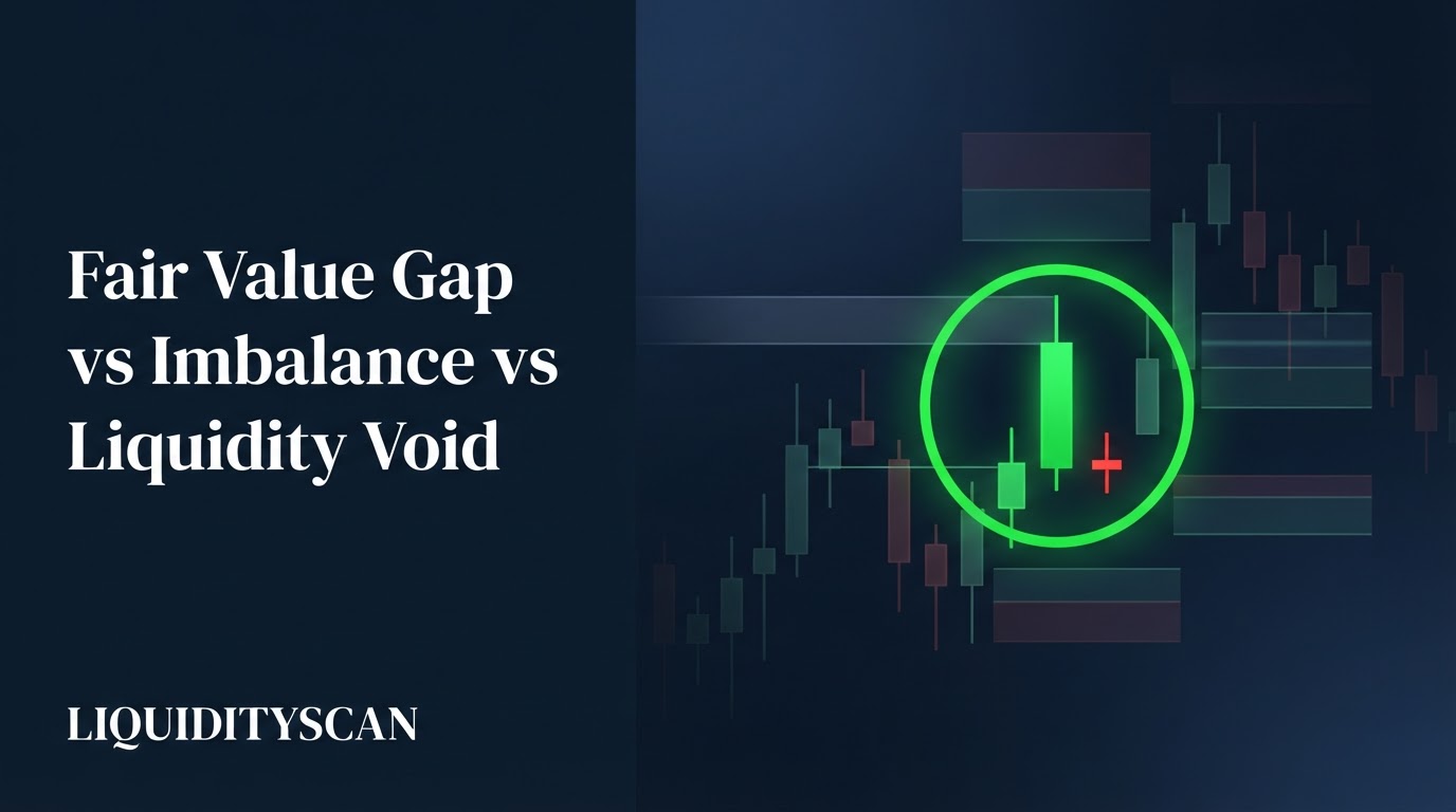 Fair Value Gap vs Imbalance vs Liquidity Void