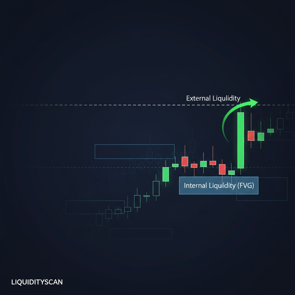 Liquidez Interna vs. Externa: Guía para Traders de SMC