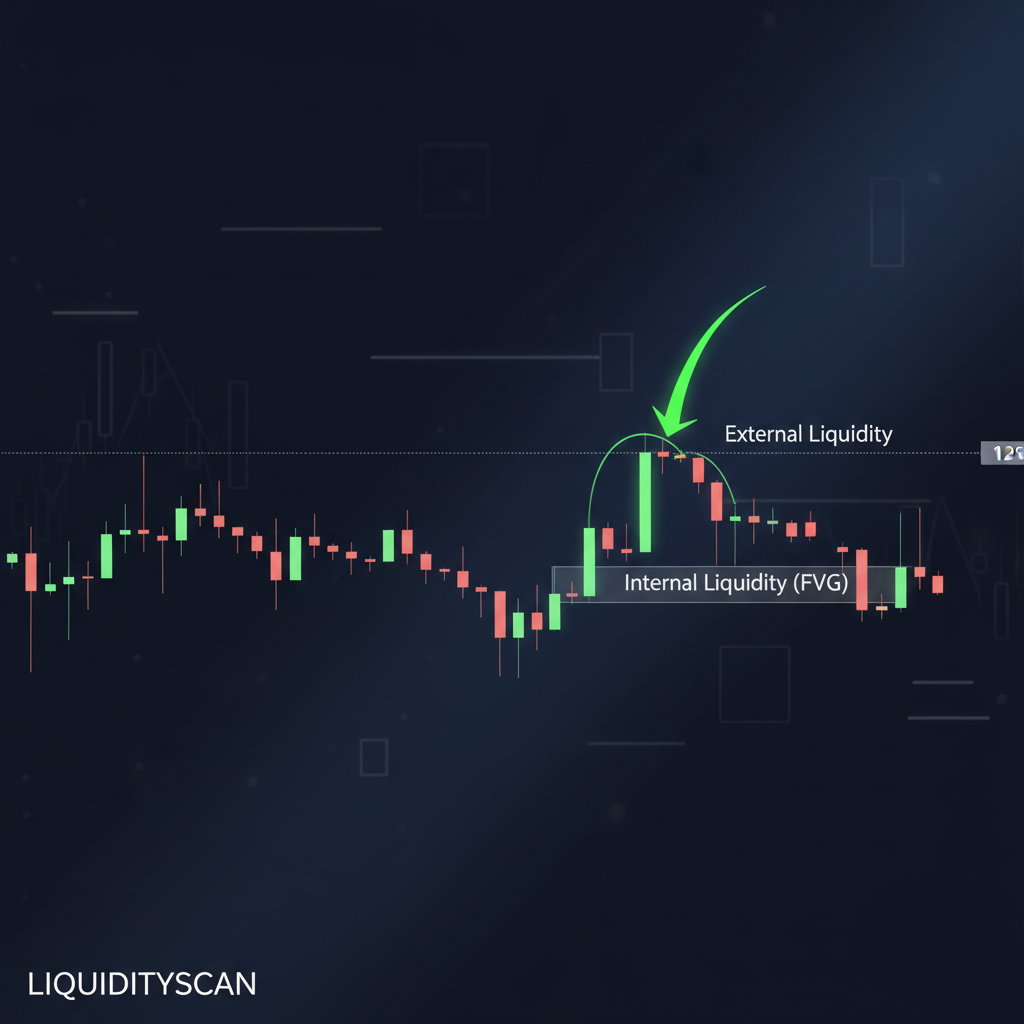 Внутренняя и внешняя ликвидность: руководство для SMC-трейдера