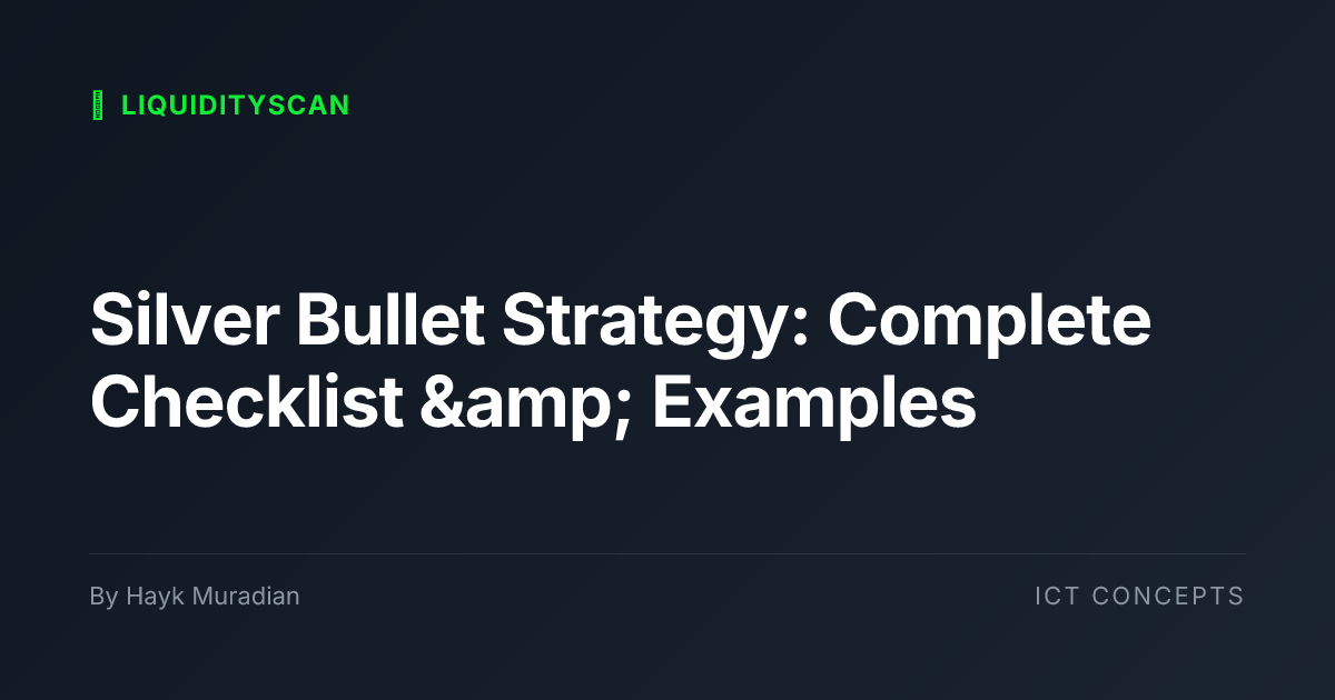 ICT Silver Bullet Strategy Guide | LiquidityScan
